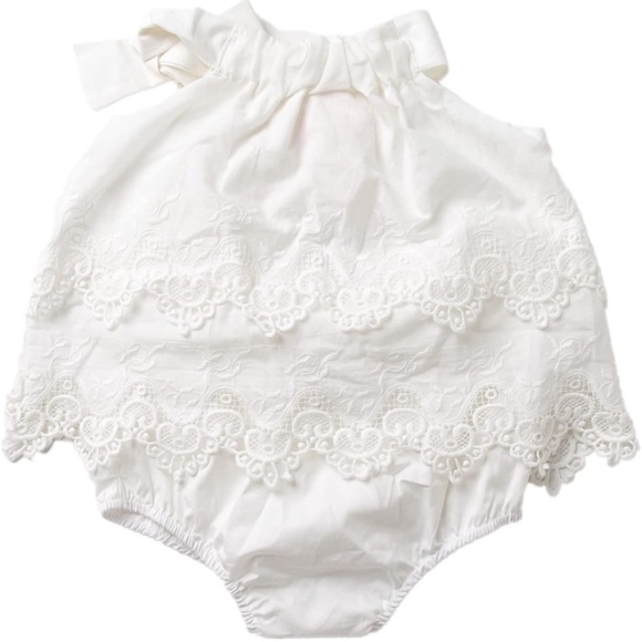 White Lace Romper - Picture 2 of 5